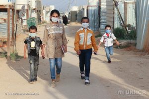 Syrian refugee children return to school at Zaatari refugee camp in Jordan